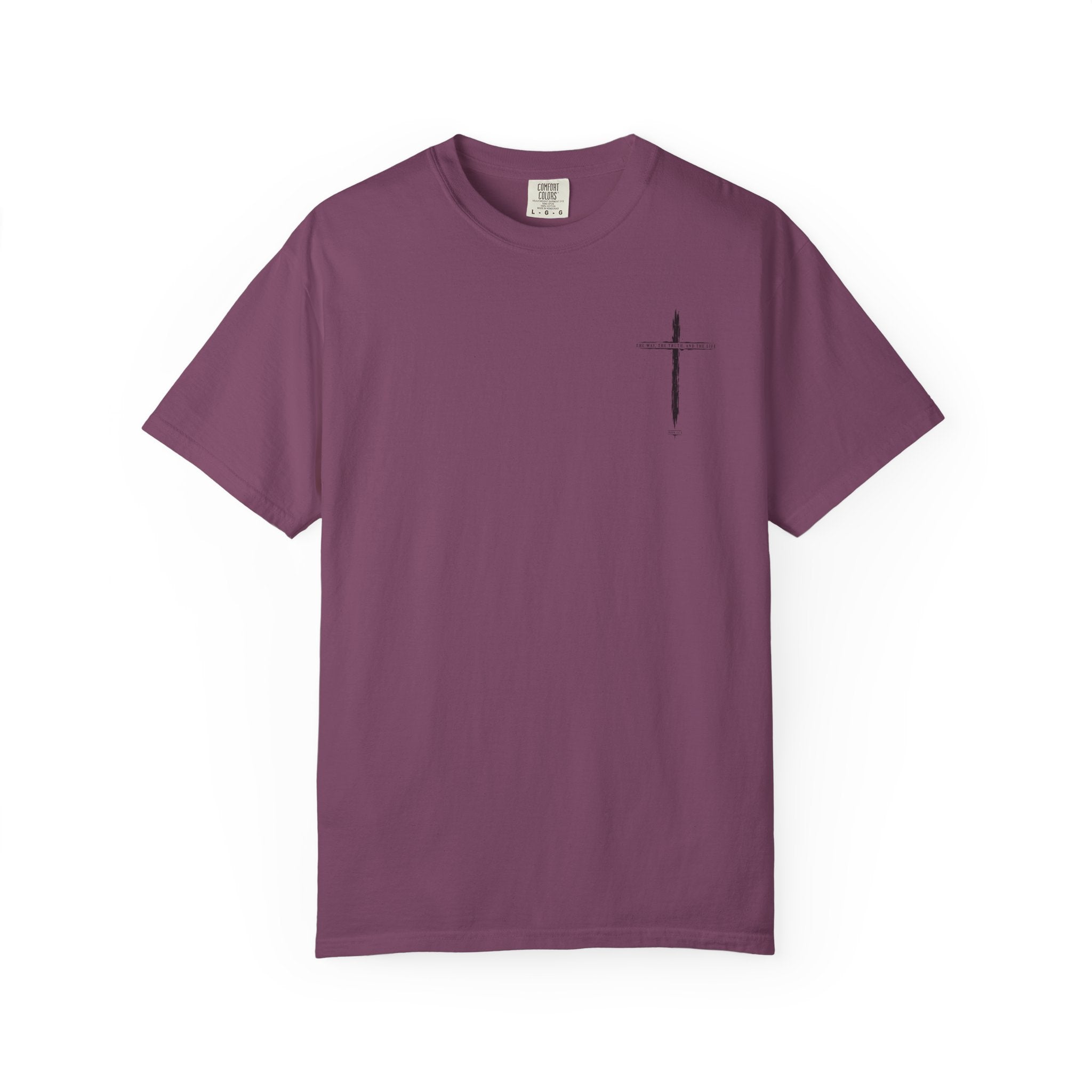 Christian Cross T-Shirt — 'The Way, The Truth, The Life' Religious Tee