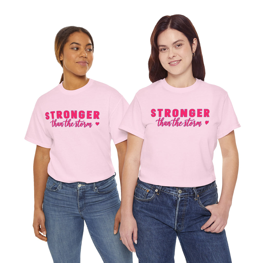 Stronger Than the Storm Tee - Inspirational Women's Resilience T-Shirt
