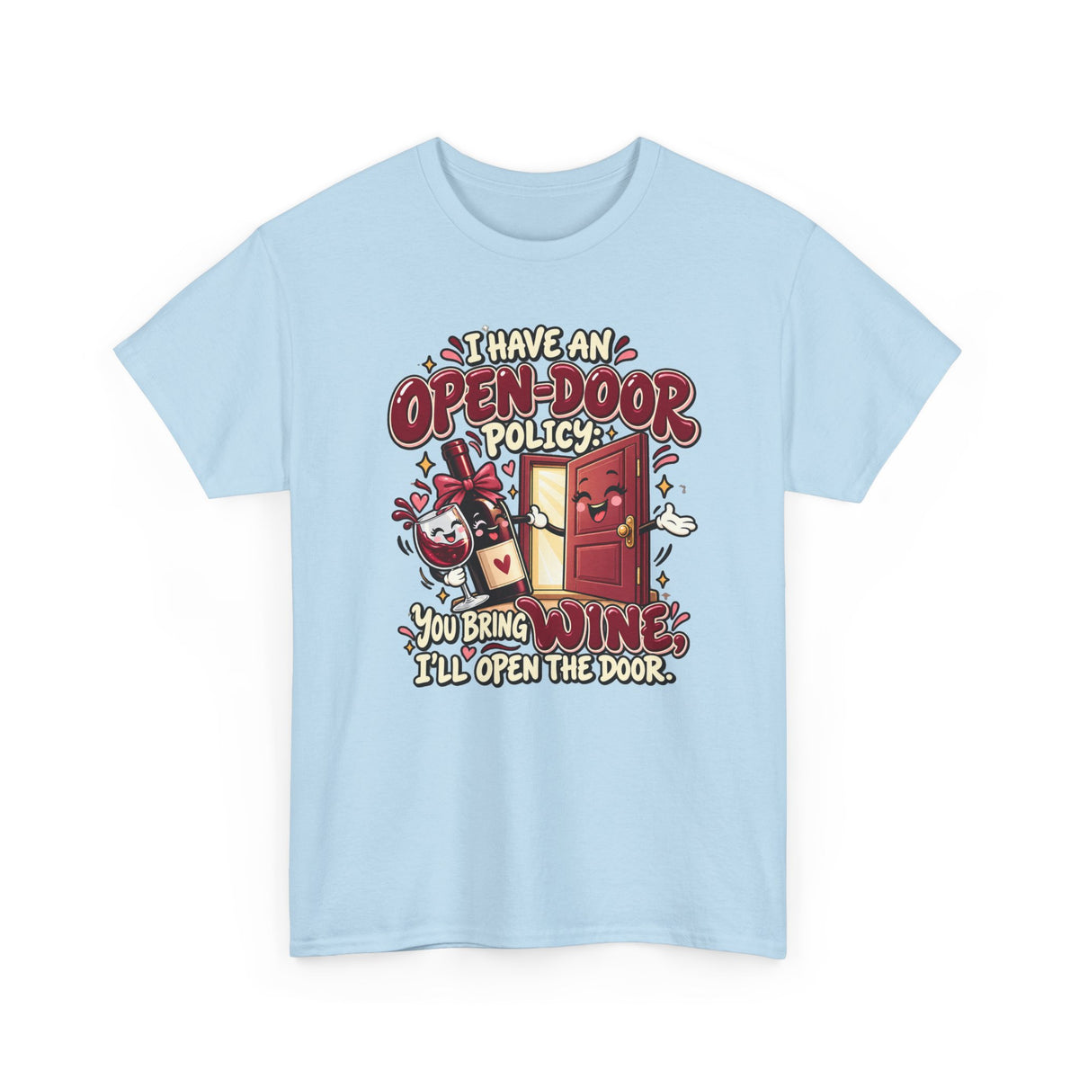 Open-Door Policy Wine Lover T-Shirt