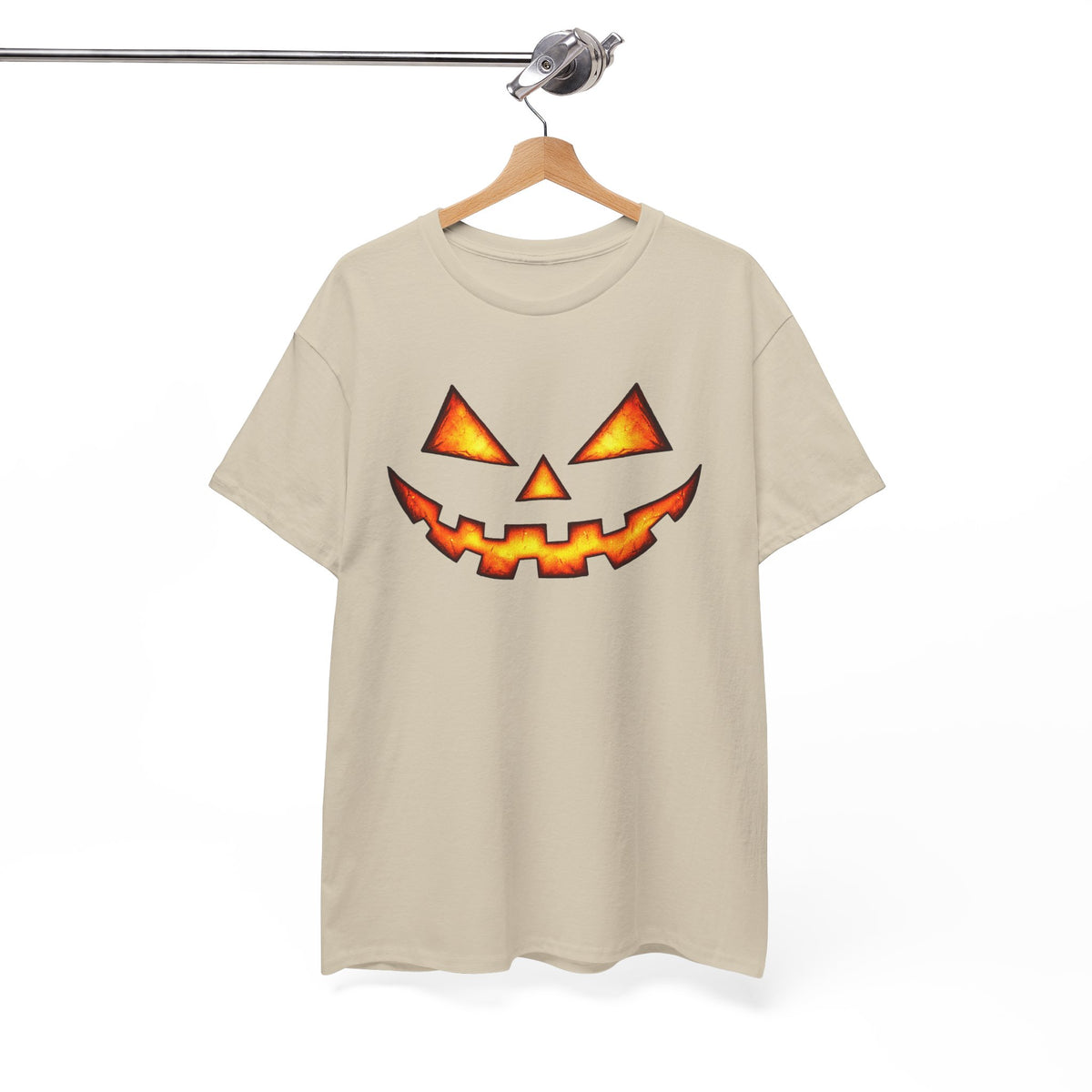 Jack-O'-Lantern Pumpkin Scary Face T-Shirt — Halloween Horror Costume Tee