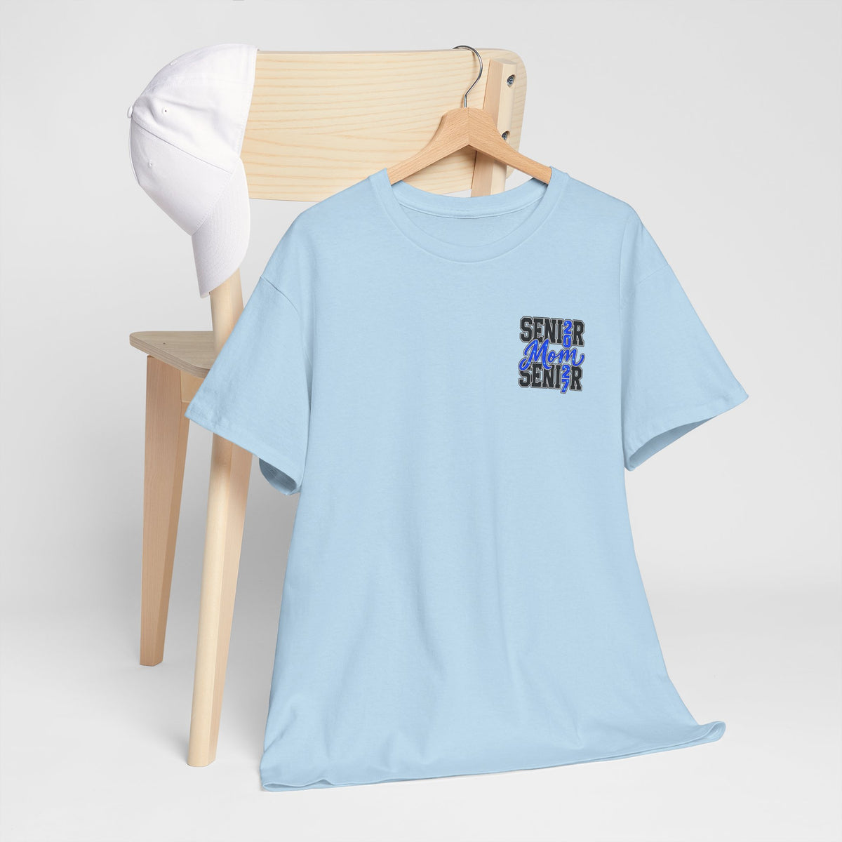 Senior Mom 2027 T-Shirt — Back Print Proud Senior Parent Tee