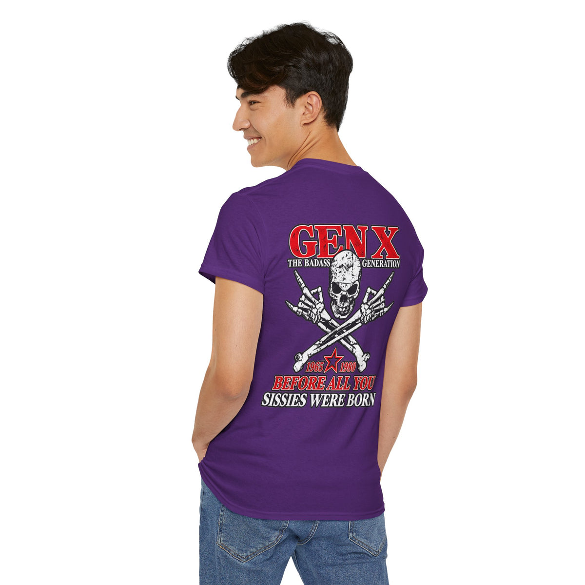 Gen X T‑Shirt — "The Badass Generation" Skull & Crossbones Retro Tee