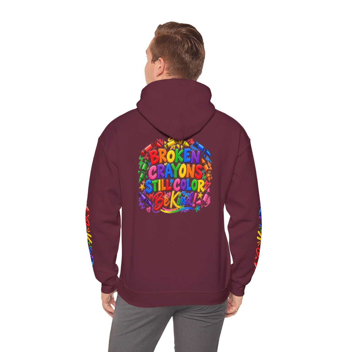 Broken Crayons Still Colorful Rainbow Art Hoodie