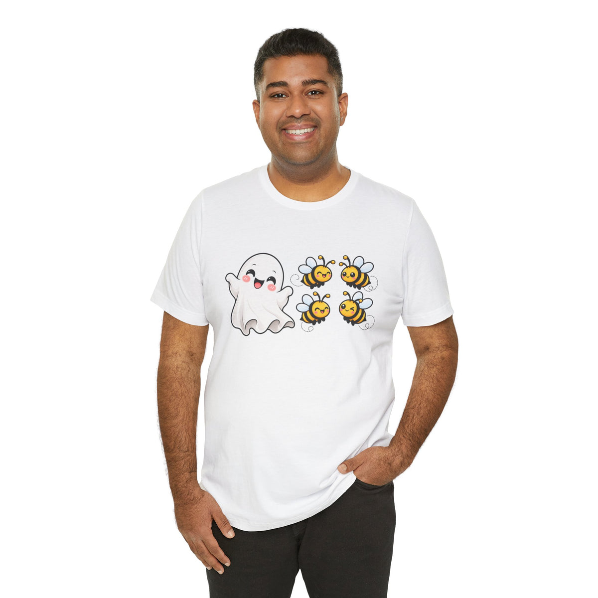 Boo & Bees Halloween Tee – Cute Ghost & Bee Shirt | Spooky Season Must-Have