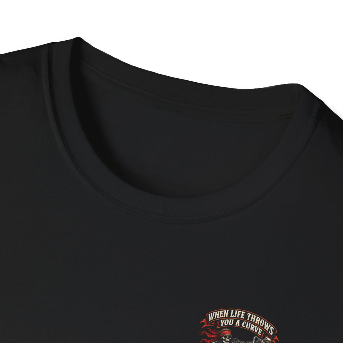 Motorcycle Rider Skull Tee — Born to Ride Graphic T-Shirt