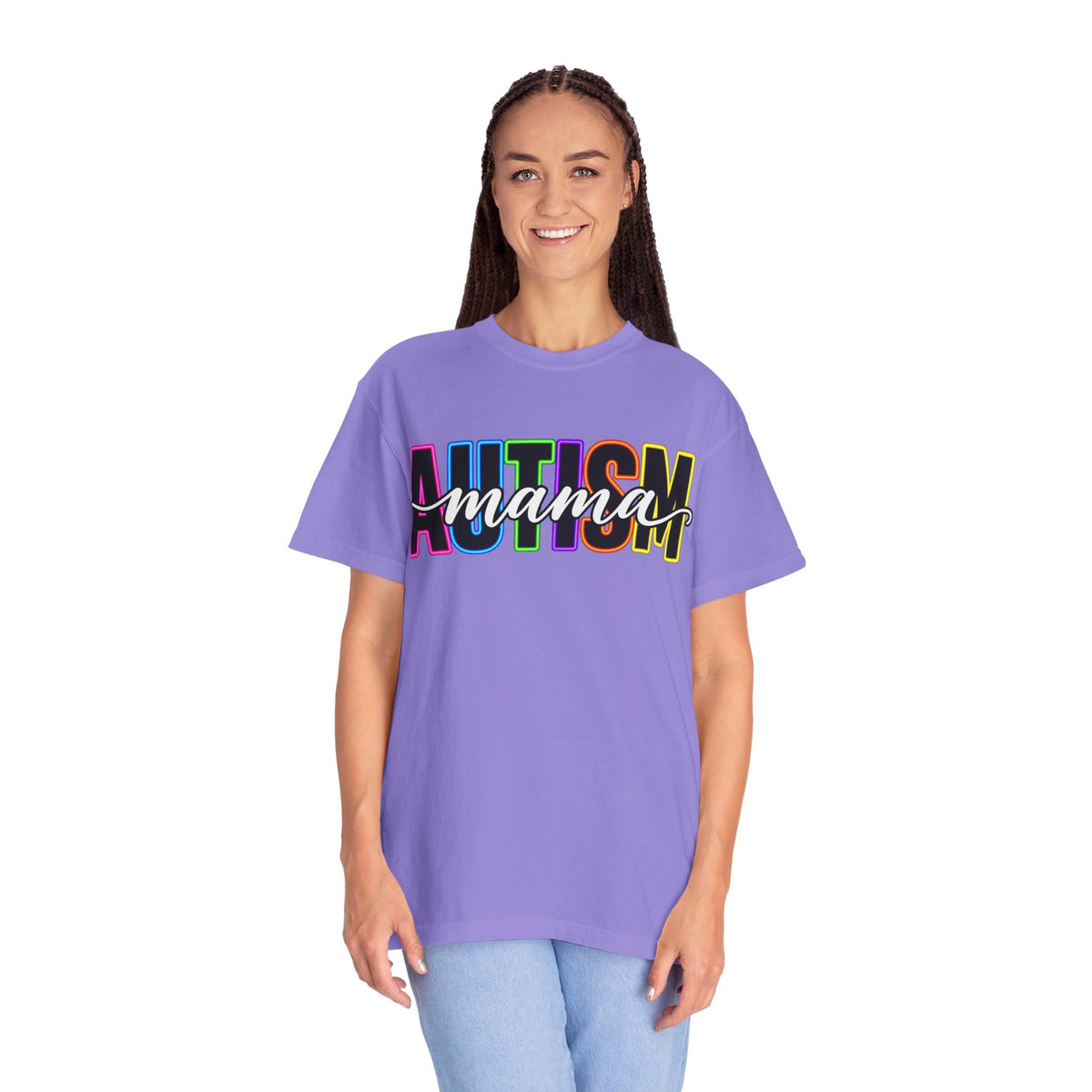 Autism Mama T-Shirt — Colorful Pride Support Tee for Moms