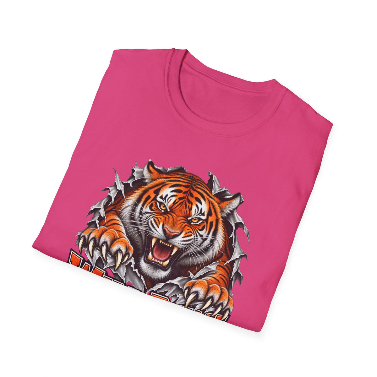 Tiger Graphic T-Shirt — "Who Dey!" Fierce Roaring Design