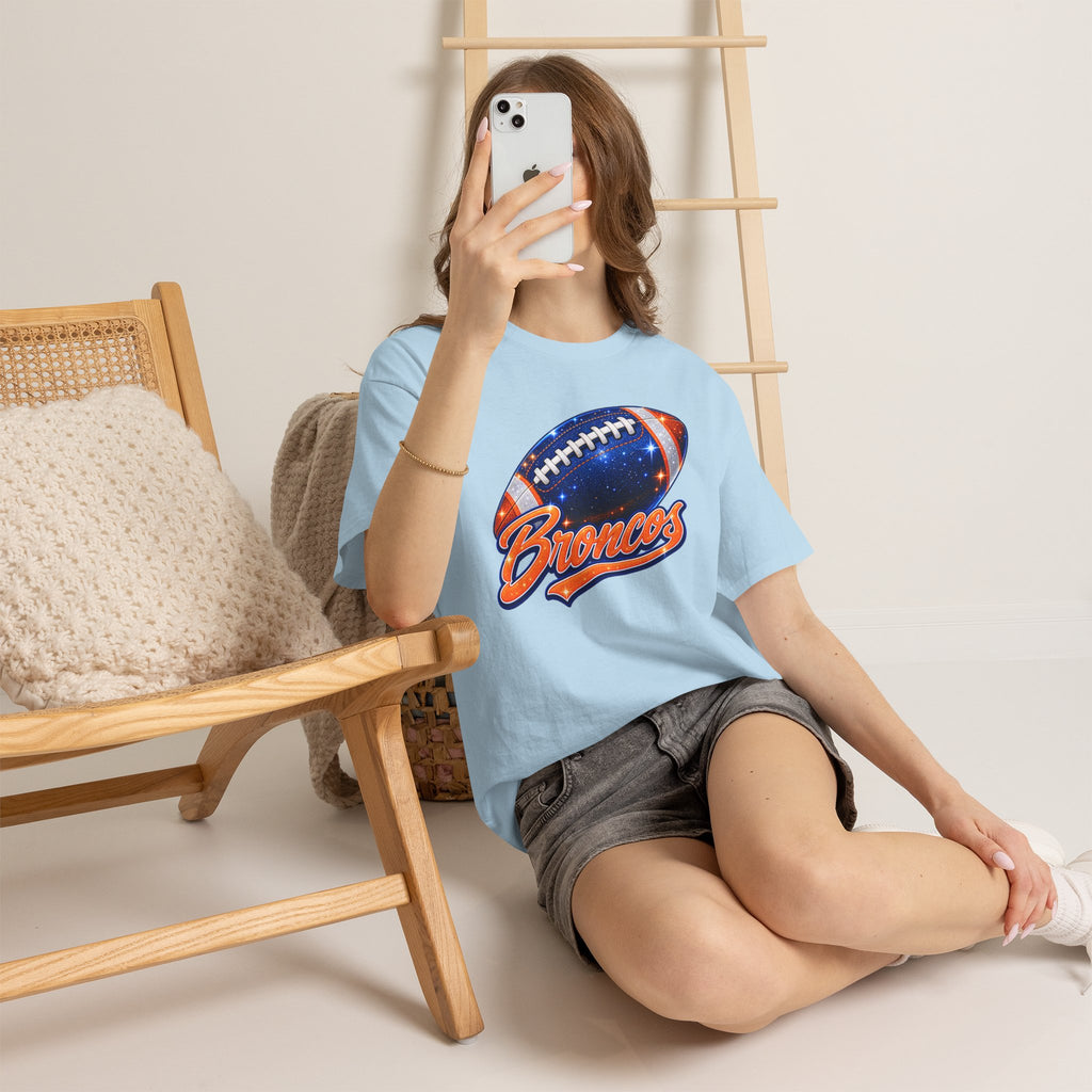 Broncos Football T-Shirt — Galaxy Football Graphic Tee