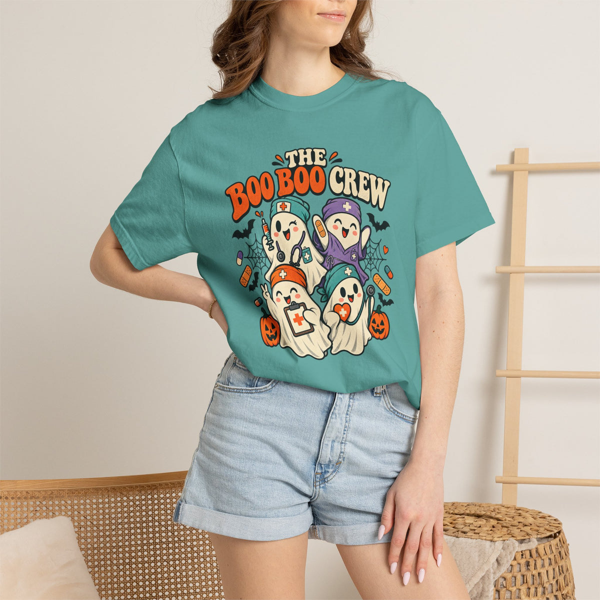 Halloween 'The Boo Boo Crew' Graphic T-Shirt