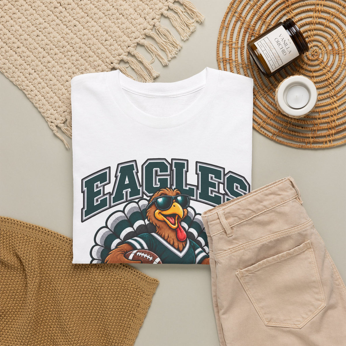 Eagles Thanksgiving Football Tee