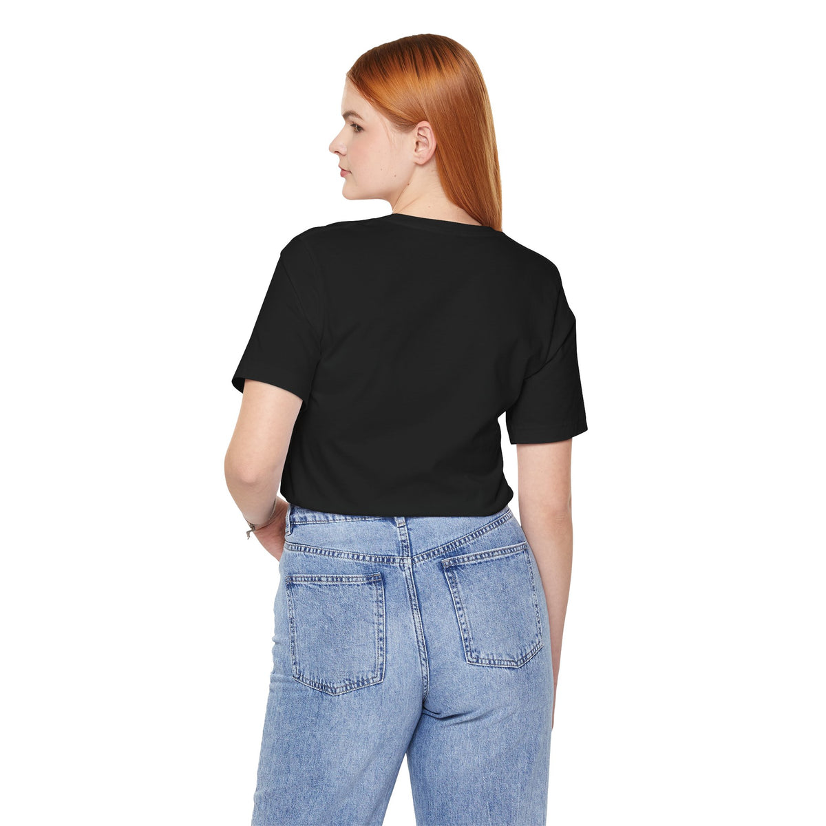 Autism Awareness Ribbon Chest Tee — 'Different, Not Less' Short Sleeve T-Shirt