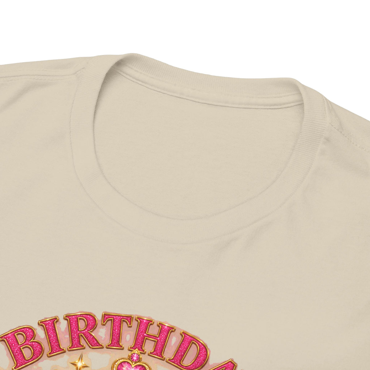 Birthday Queen Graphic T-Shirt | Pink & Gold Crown