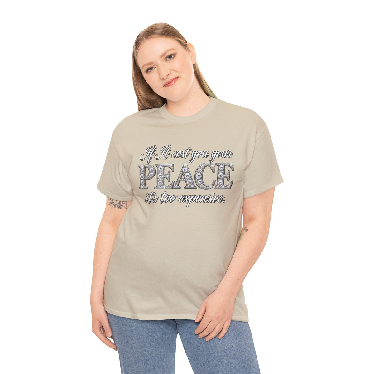 Peace Is Not Your Weakness Tee – "If it costs you your PEACE it's too expensive" Inspirational Graphic T-Shirt