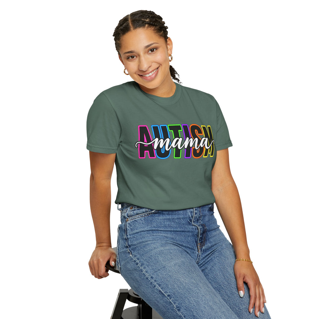 Autism Mama T-Shirt — Colorful Pride Support Tee for Moms