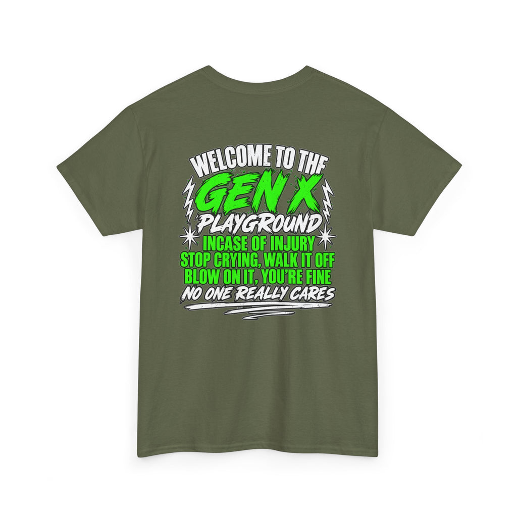 Gen X Playground T‑Shirt — "Welcome to the Gen X Playground" Graphic Tee