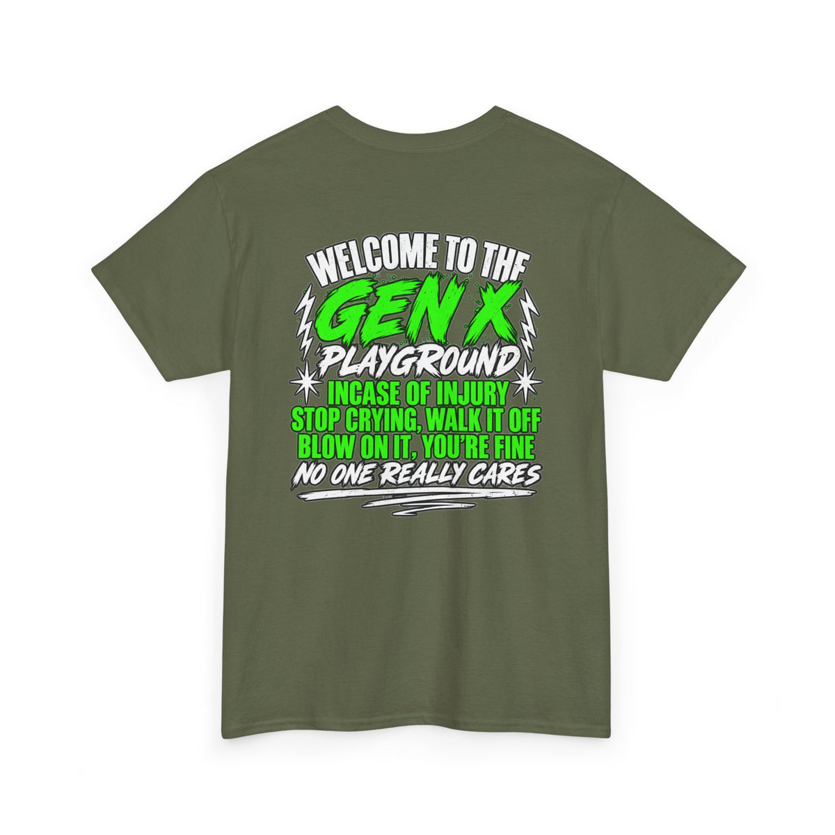 Gen X Playground T‑Shirt — "Welcome to the Gen X Playground" Graphic Tee