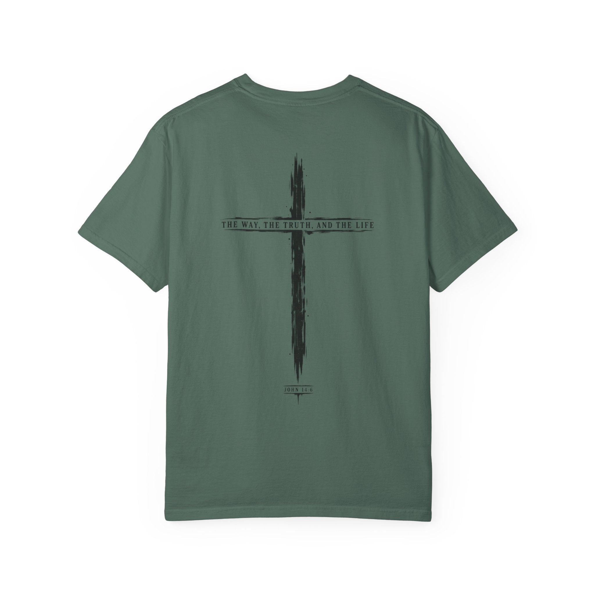 Christian Cross T-Shirt — 'The Way, The Truth, The Life' Religious Tee
