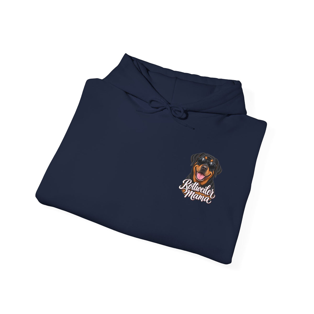 Rottweiler Mama Hoodie — Cute Rottie Portrait Pullover for Dog Moms