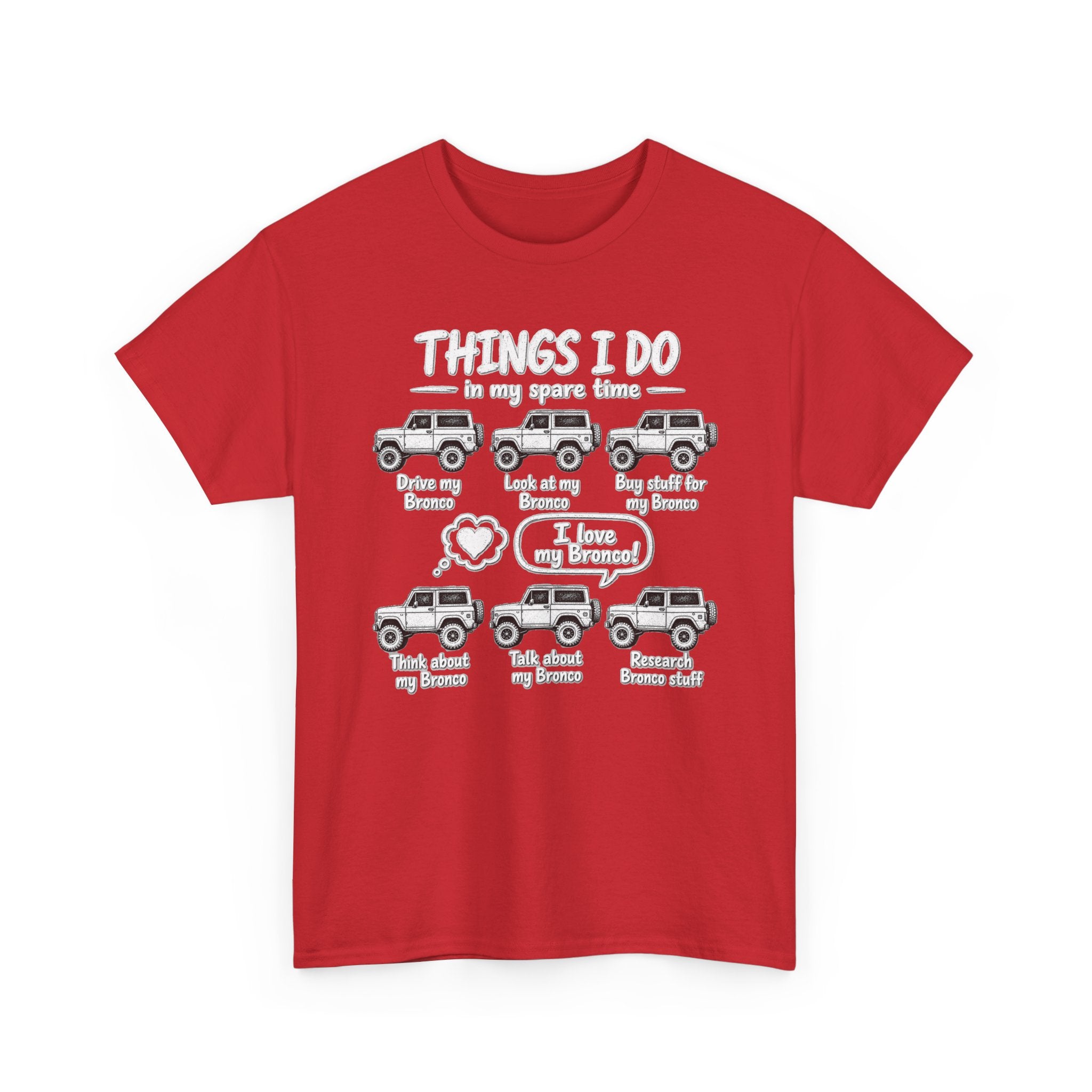 T‑Shirt — "Things I Do in My Spare Time" Jeep Lover Graphic Tee