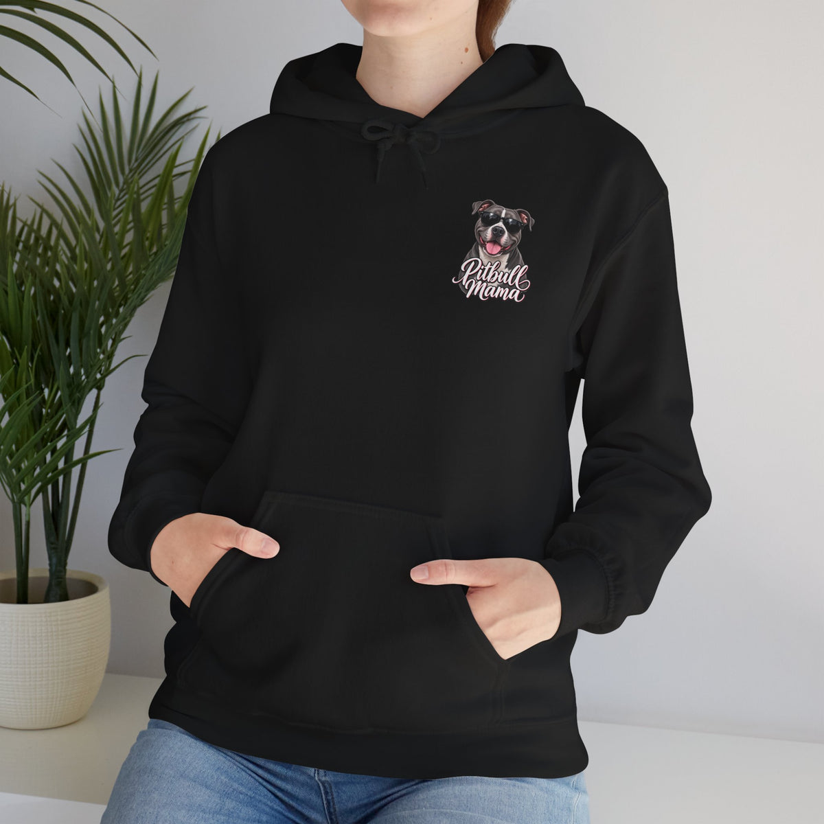 Pitbull Mama Hoodie — Cute Pitbull Dog Mom Pullover