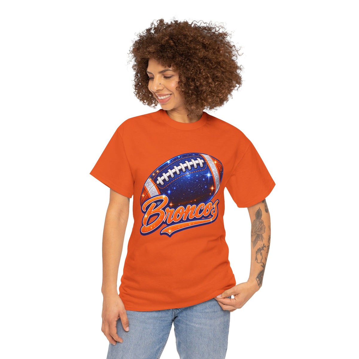 Broncos Football T-Shirt — Galaxy Football Graphic Tee
