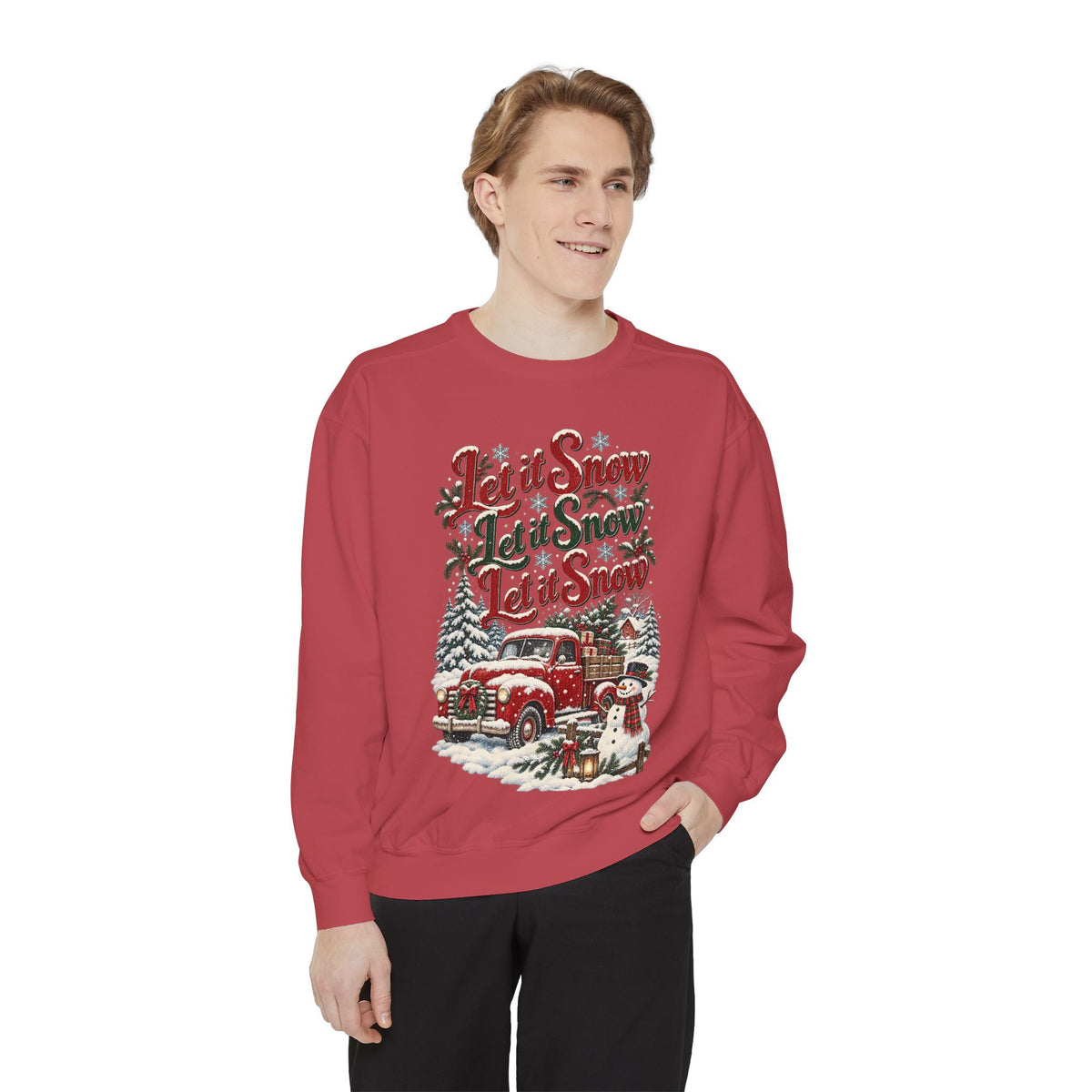 Let It Snow Vintage Truck Sweatshirt
