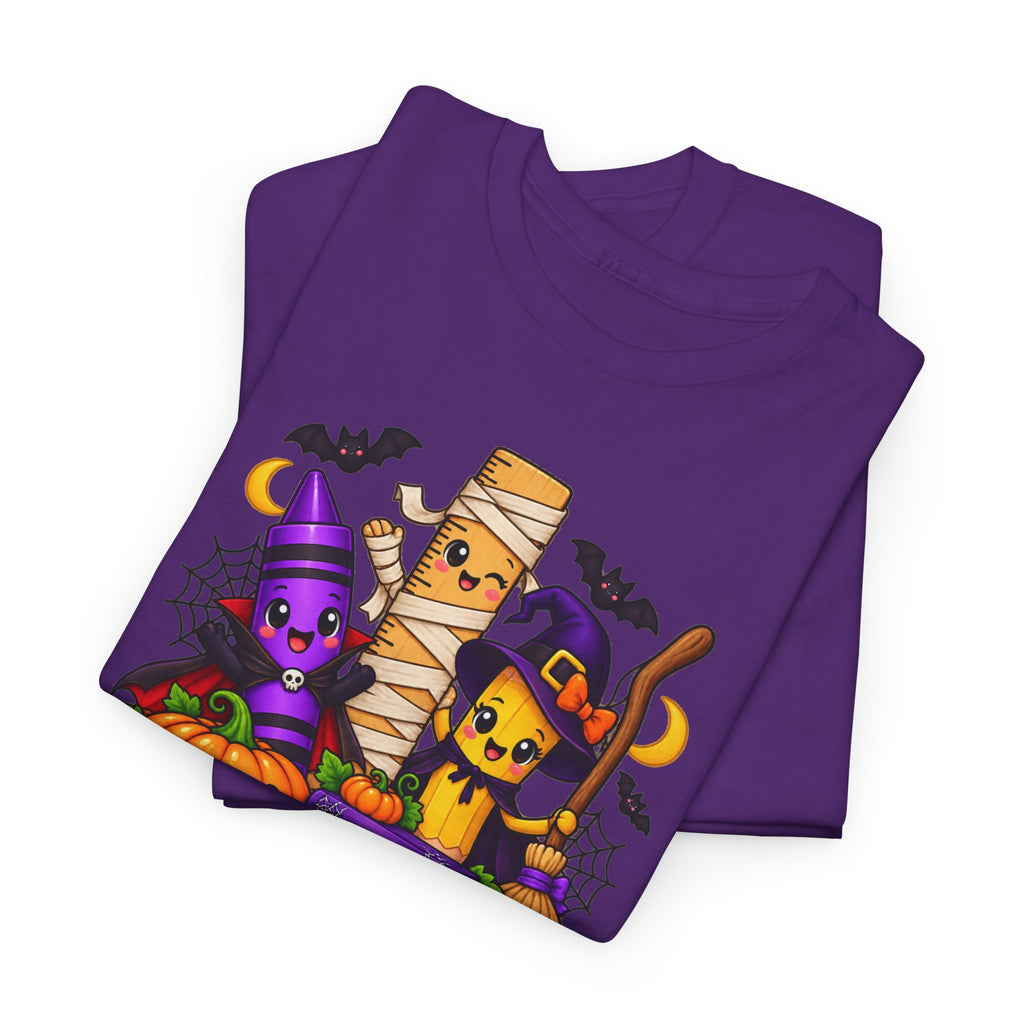 Halloween Teacher Tee — "What A Boo-tiful Day To Learn" Kids' Classroom Shirt