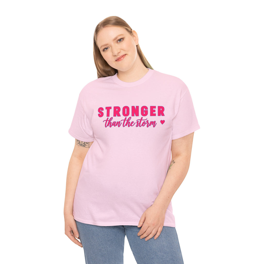 Stronger Than the Storm Tee - Inspirational Women's Resilience T-Shirt