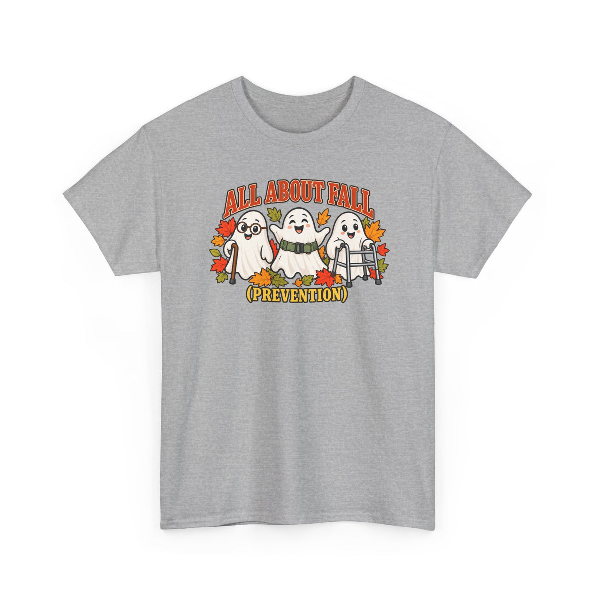 All About Fall (Prevention) Ghost Tee — Cute Halloween Autumn T-Shirt