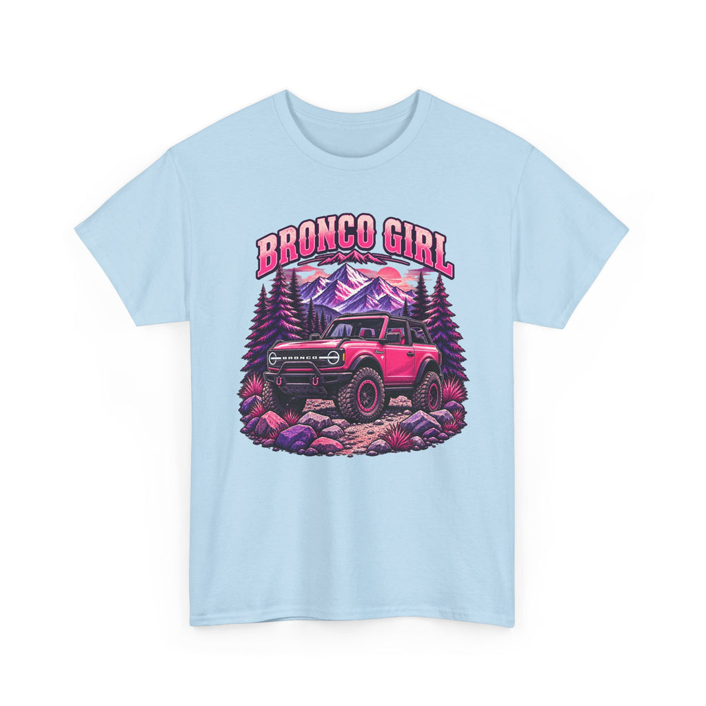 Bronco Girl T-Shirt – Pink Off-Road Truck Graphic Tee