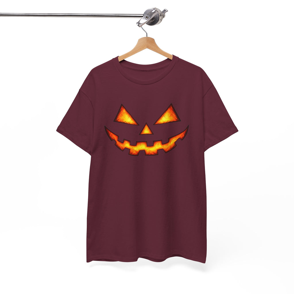 Jack-O'-Lantern Pumpkin Scary Face T-Shirt — Halloween Horror Costume Tee