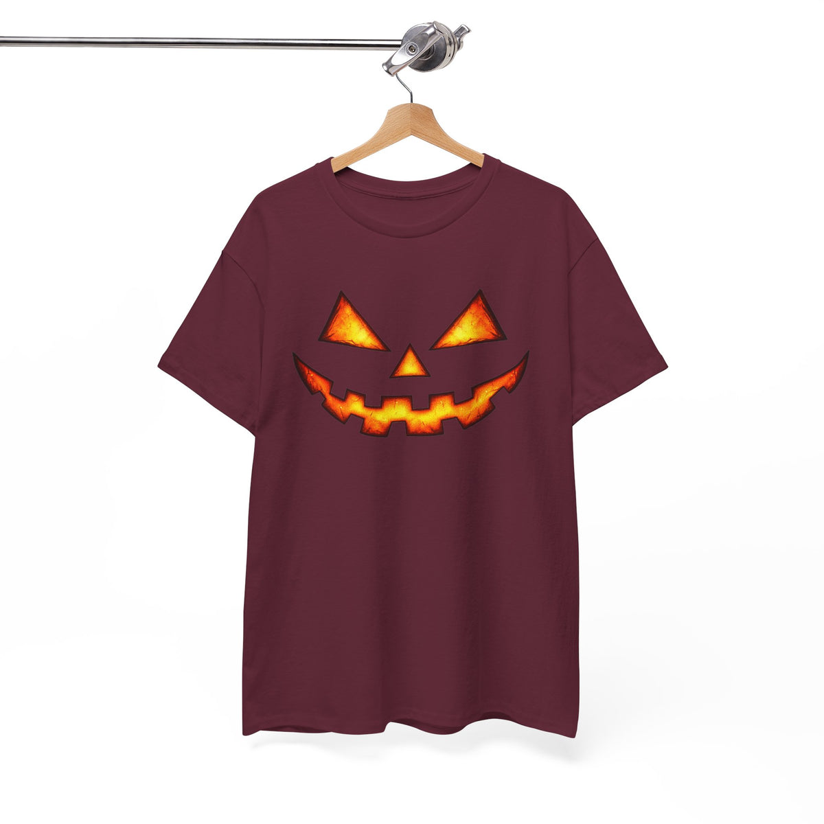 Jack-O'-Lantern Pumpkin Scary Face T-Shirt — Halloween Horror Costume Tee