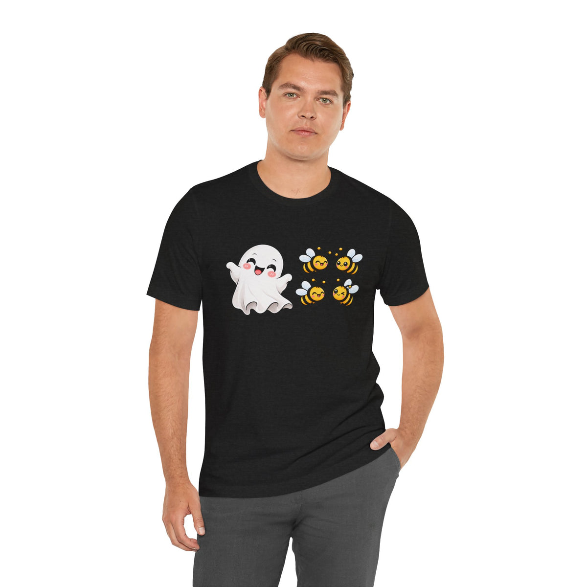 Boo & Bees Halloween Tee – Cute Ghost & Bee Shirt | Spooky Season Must-Have