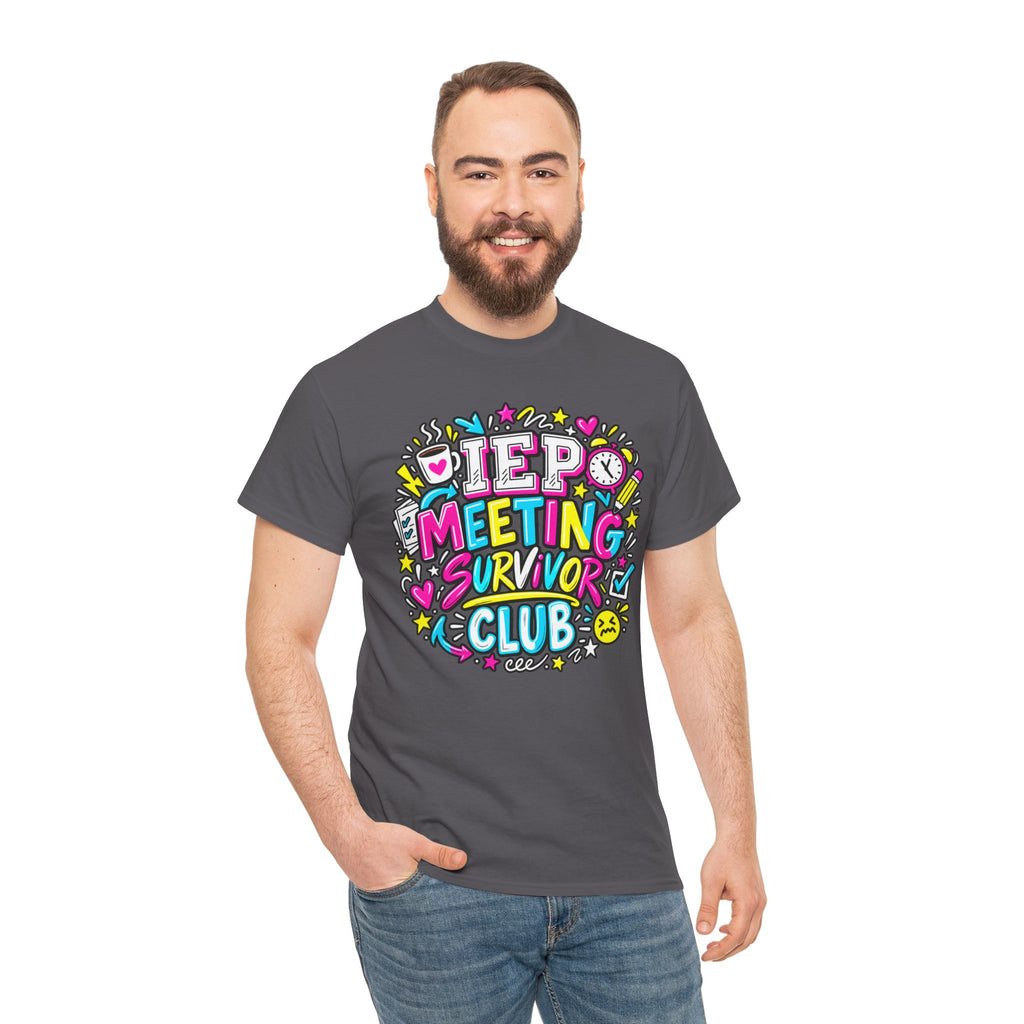 Video Meeting Survivor Club T-Shirt — Funny Remote Work Tee