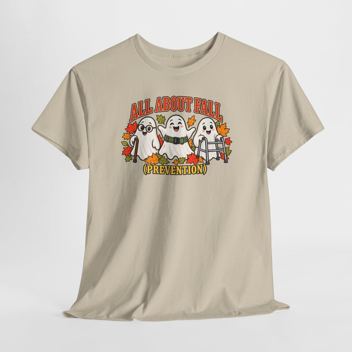 All About Fall (Prevention) Ghost Tee — Cute Halloween Autumn T-Shirt