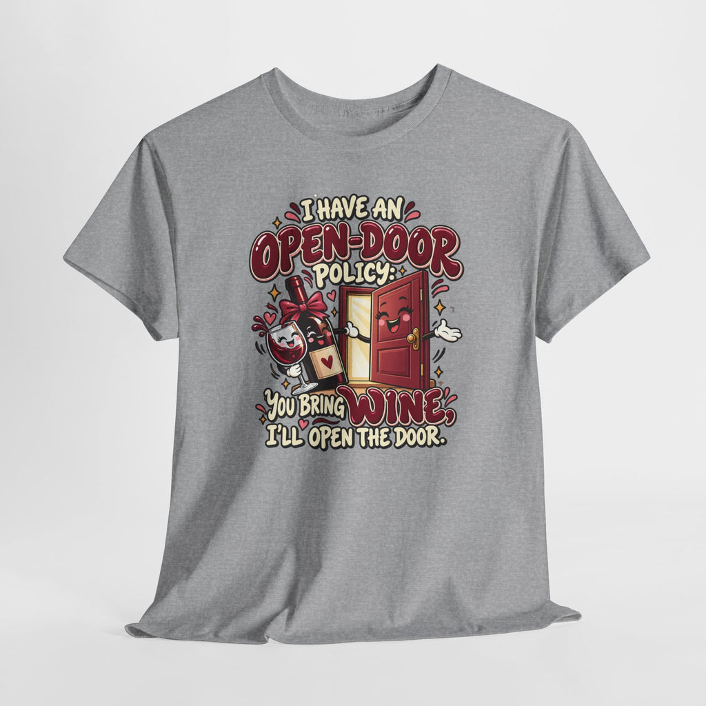 Open-Door Policy Wine Lover T-Shirt