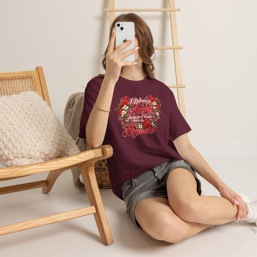 Angels from Heaven Cardinal Christmas T-Shirt