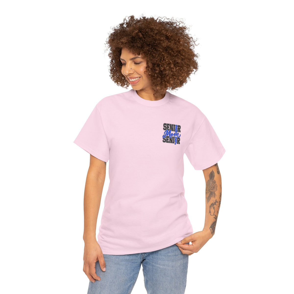 Senior Mom 2027 T-Shirt — Back Print Proud Senior Parent Tee