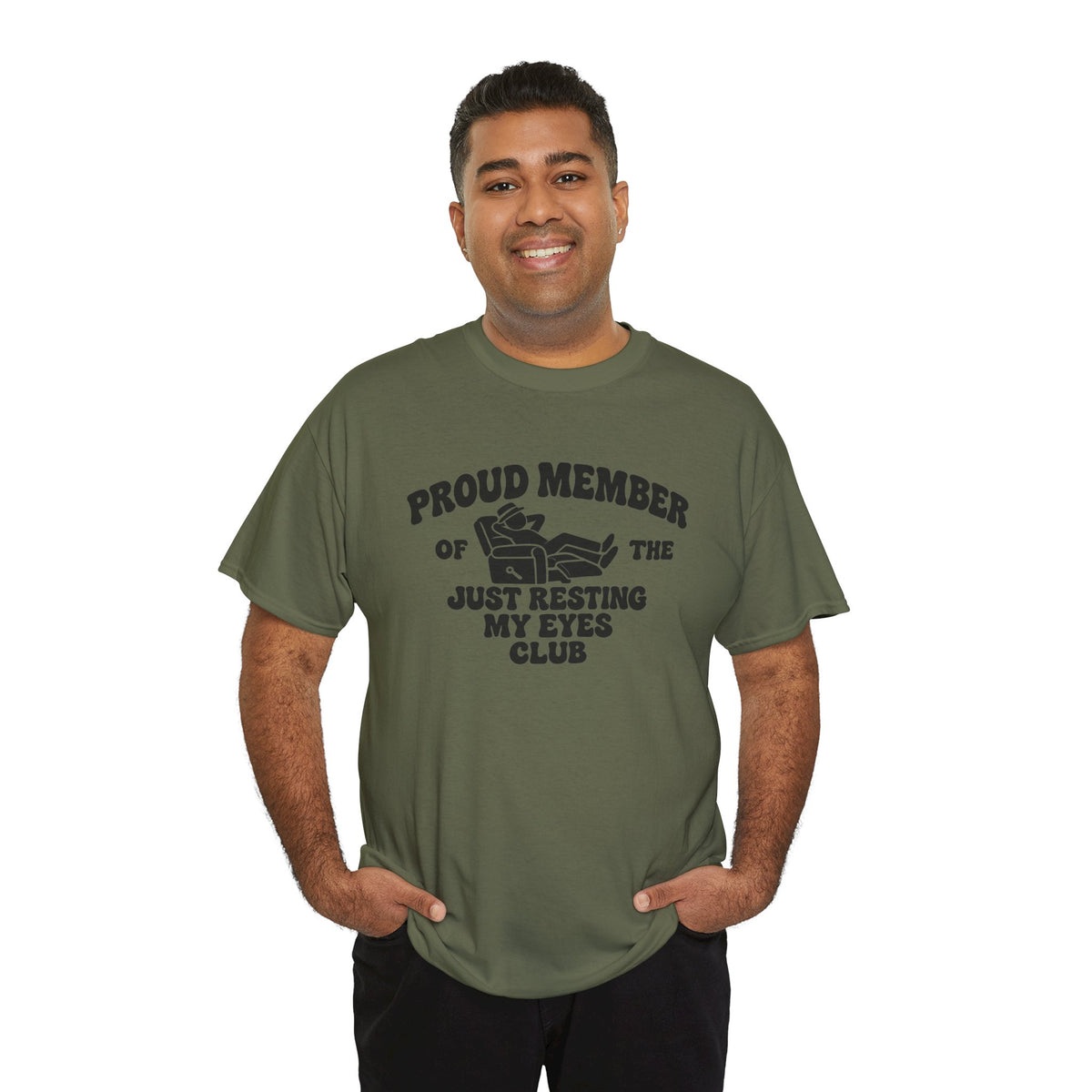 Resting My Eyes Club T-Shirt — "Proud Member of the Just Resting My Eyes Club" Graphic Tee