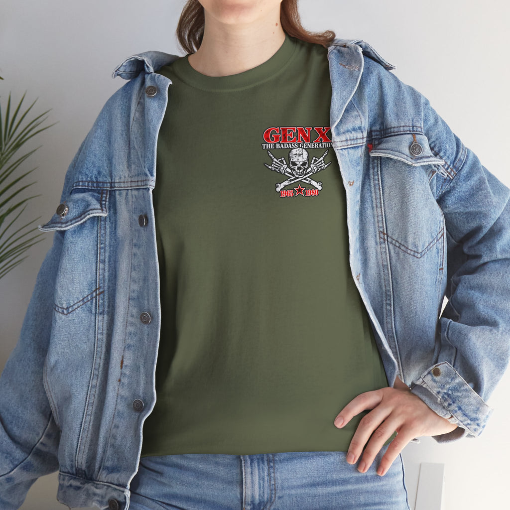 Gen X T‑Shirt — "The Badass Generation" Skull & Crossbones Retro Tee