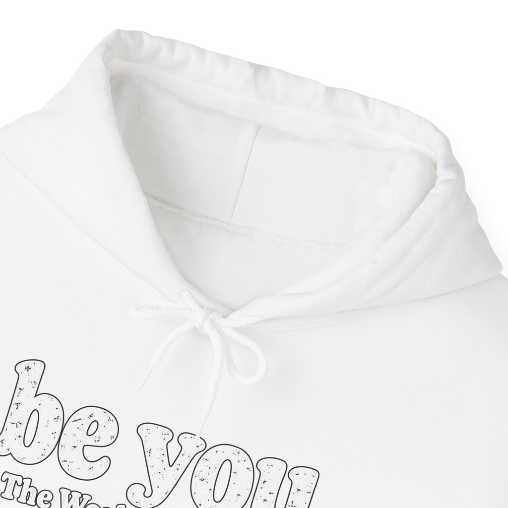 “Hey You, The World Will Adjust” Inspirational Hoodie