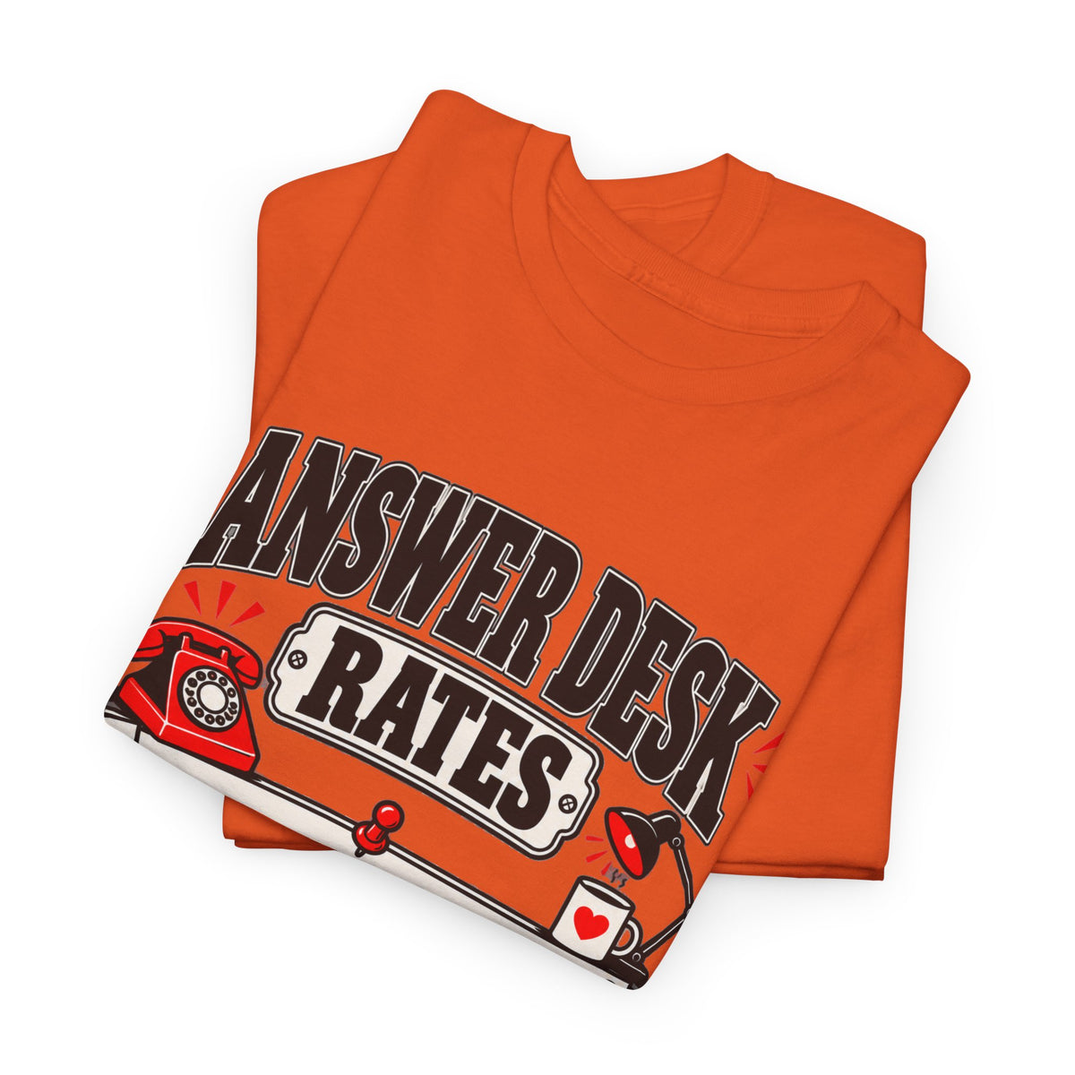 Answer Desk Rates T-Shirt — Funny Help Desk IT Support Tee ("Answer 1.00, Correct Answer 4.00")