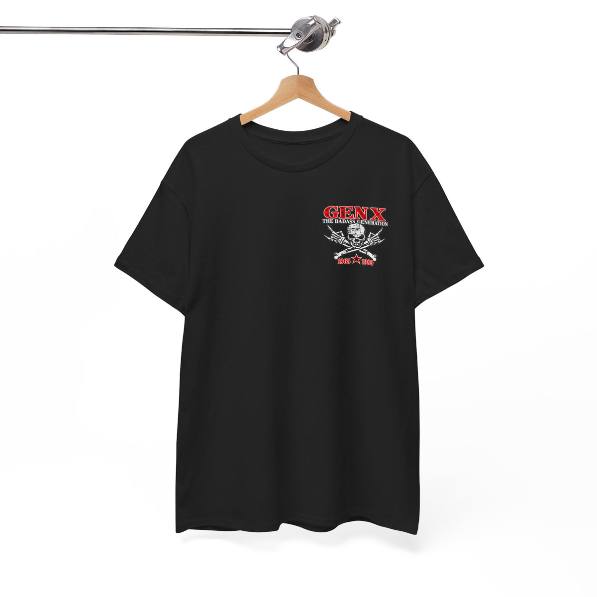 Gen X T‑Shirt — "The Badass Generation" Skull & Crossbones Retro Tee