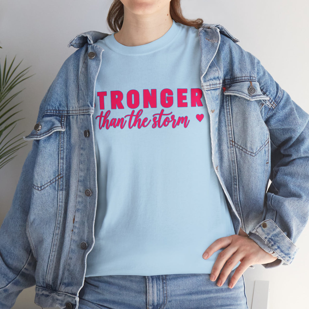 Stronger Than the Storm Tee - Inspirational Women's Resilience T-Shirt