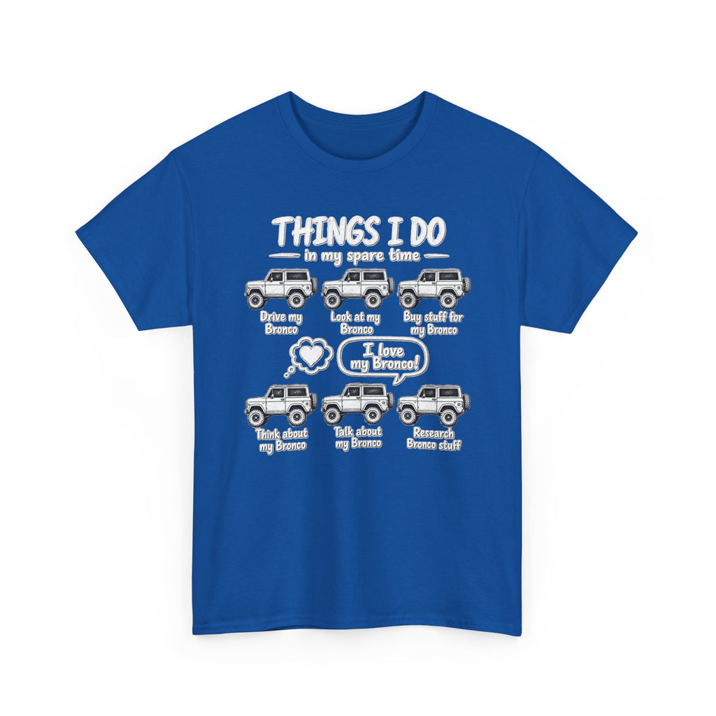 T‑Shirt — "Things I Do in My Spare Time" Jeep Lover Graphic Tee
