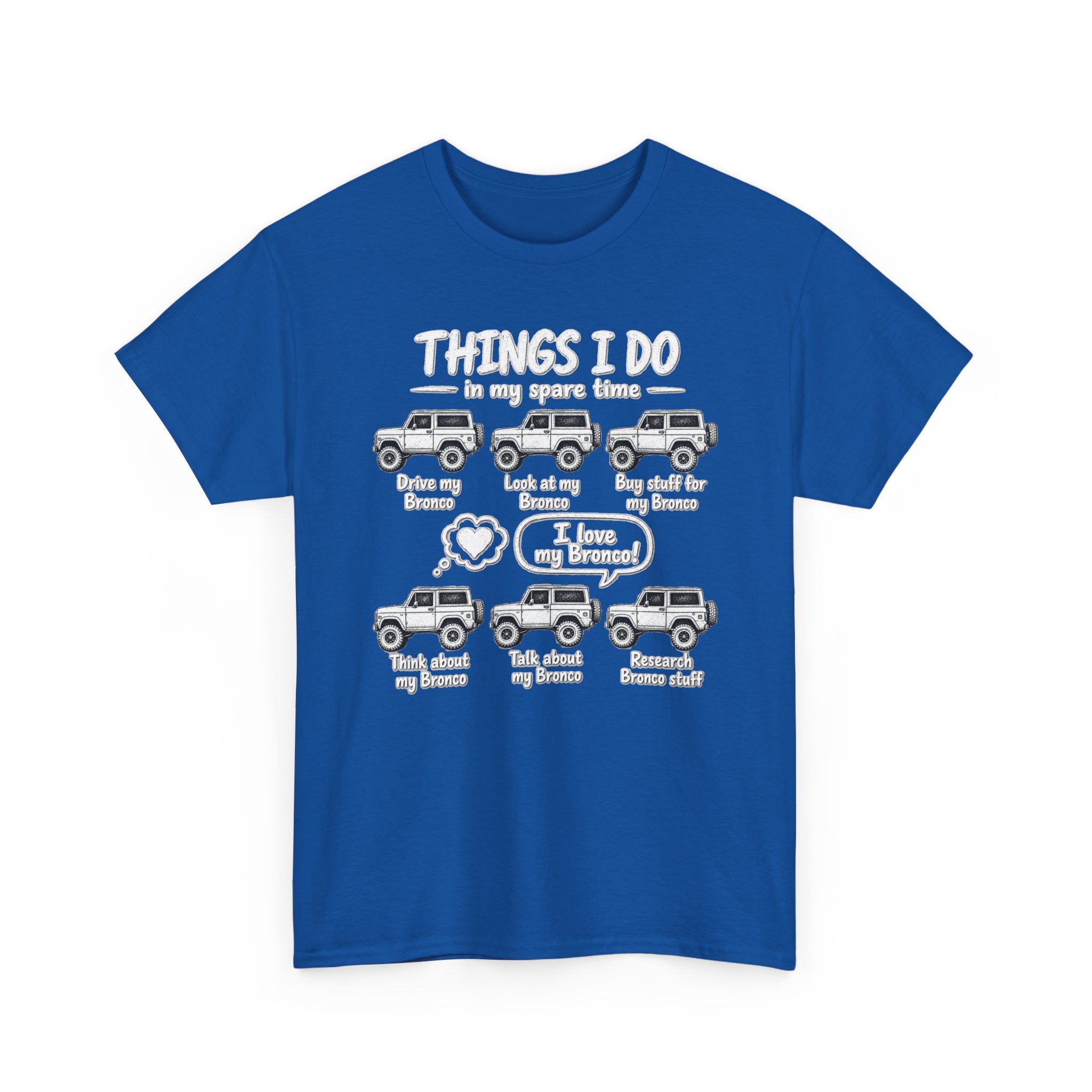 T‑Shirt — "Things I Do in My Spare Time" Jeep Lover Graphic Tee