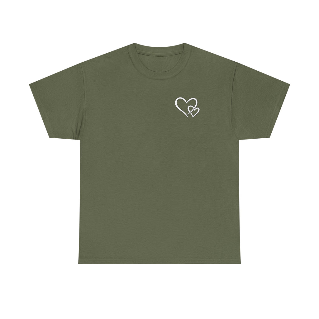 Inspirational Heart T-Shirt – "To the Person Behind Me: You Are Amazing, Beautiful and Enough" Motivational Tee