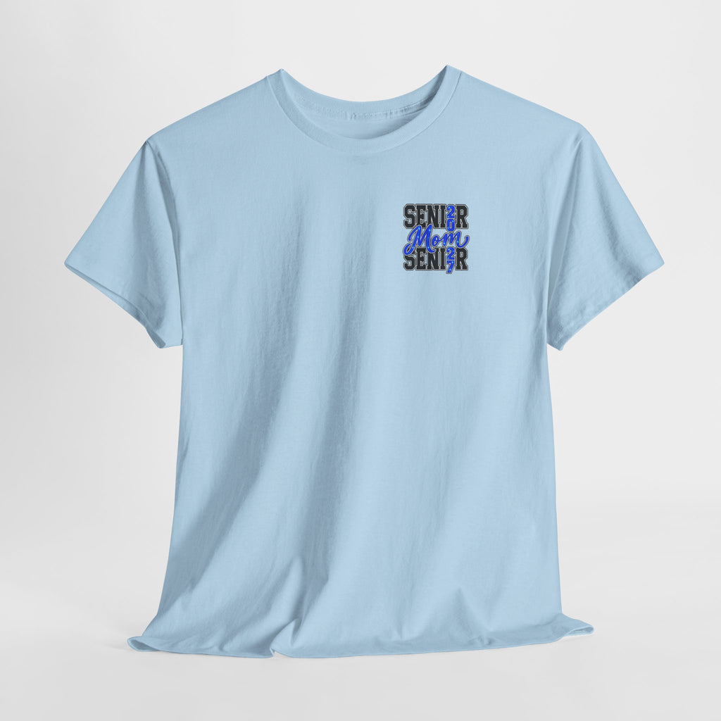 Senior Mom 2027 T-Shirt — Back Print Proud Senior Parent Tee