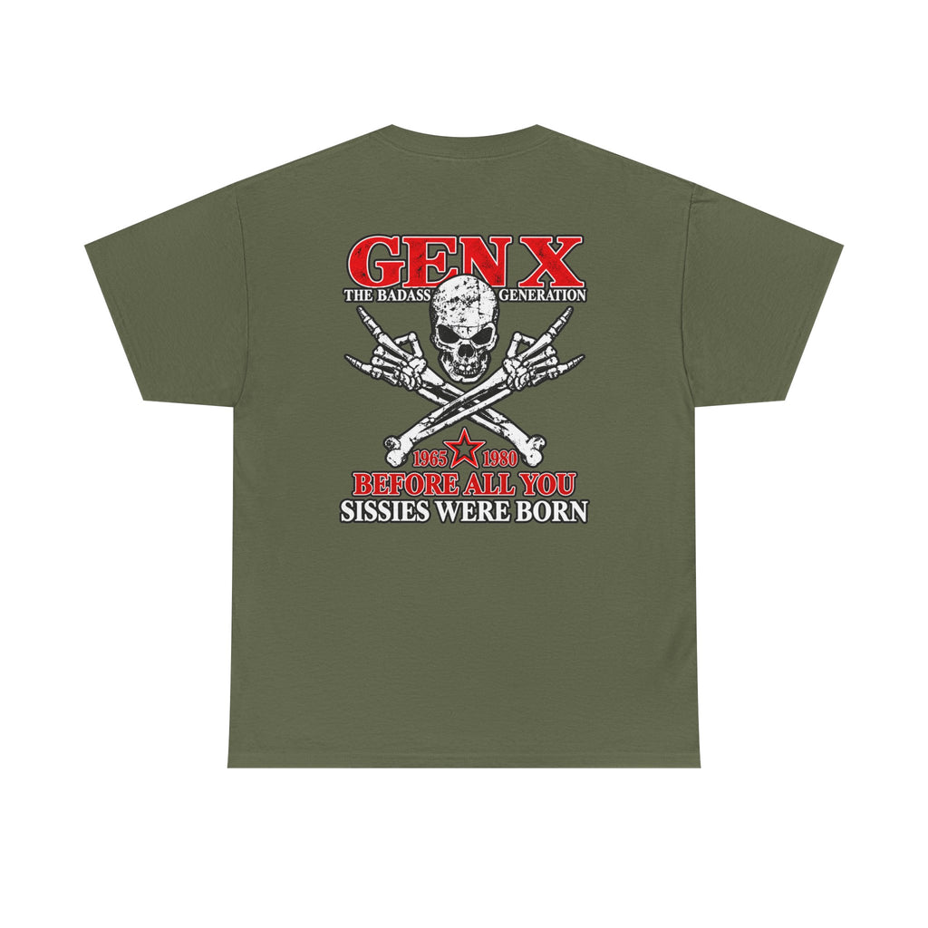 Gen X T‑Shirt — "The Badass Generation" Skull & Crossbones Retro Tee