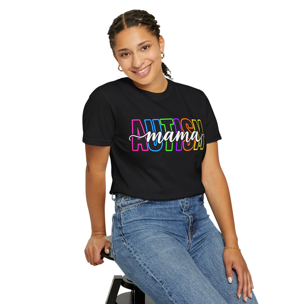 Autism Mama T-Shirt — Colorful Pride Support Tee for Moms